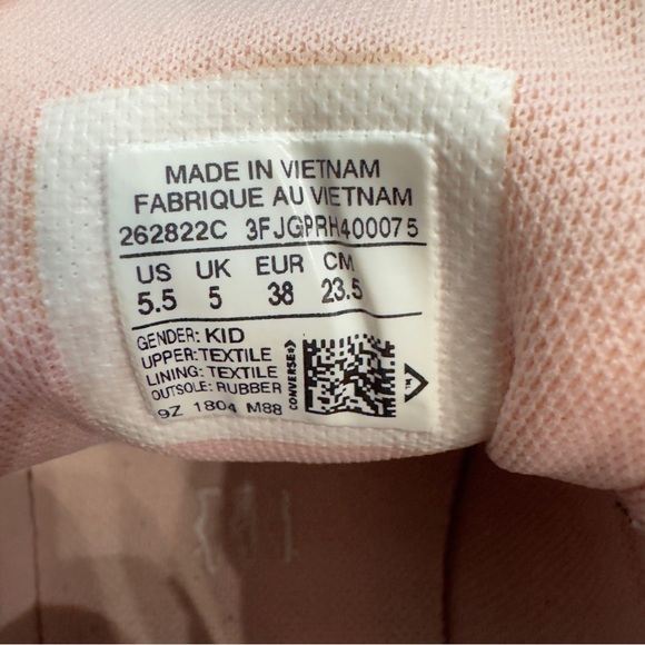 CONVERSE Womens Storm Pink Floral Sneakers - Picture 10 of 14